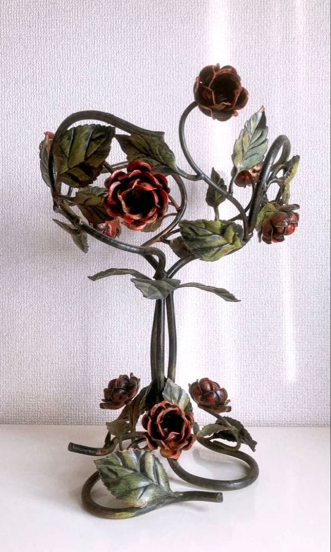 アイアン　アンティークローズ　フラワースタンド　鉢カバー