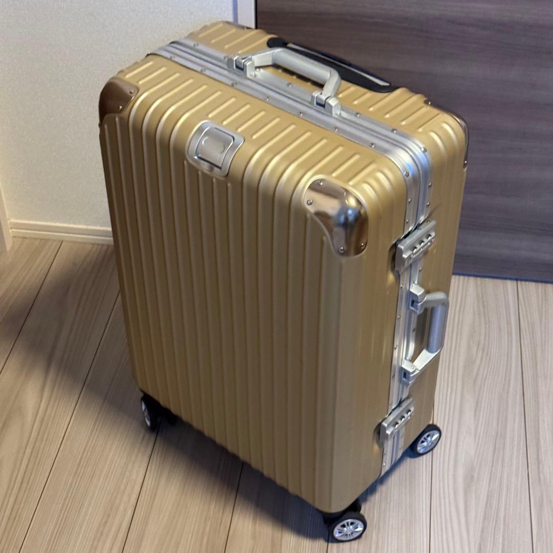 VARNIC ゴールド キャリーケース Mサイズ (73L) スーツケース