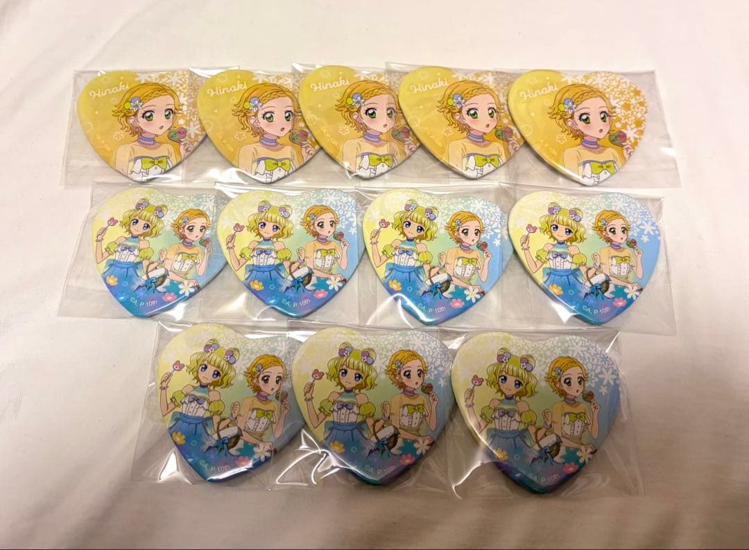 ひなき ひなき&みれぃ ハート缶バッジ