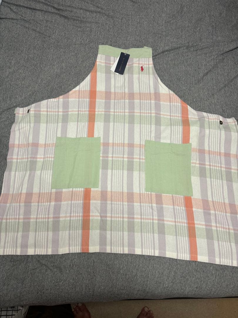 ラルフローレンチェック柄エプロン　 新品　男女兼用