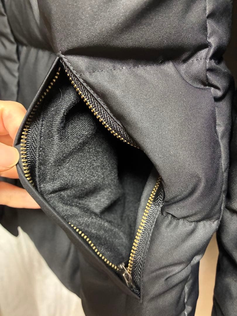 INDIVIフォックスファーブラックダウンＬ