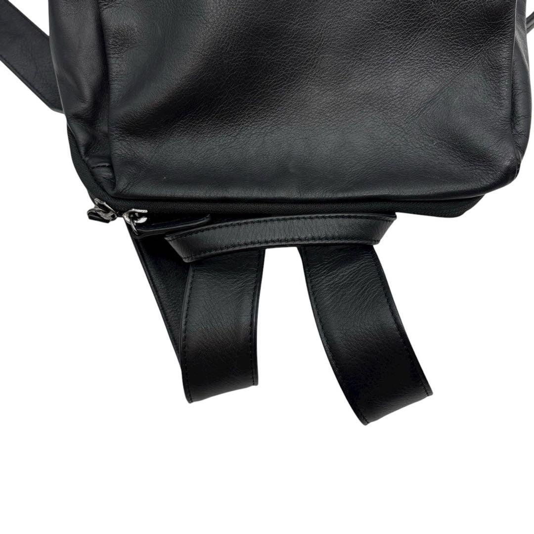 美品◎ イアパピヨネ レザースタンドリュックⅡ リュック A4可 ビジネス可 黒