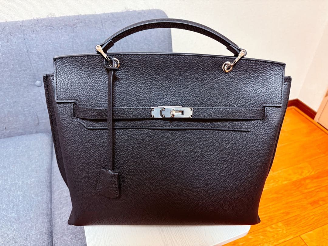 【さこ】GYPSOPHILA 2WAYスクエアレザーバッグ（ラージサイズ）