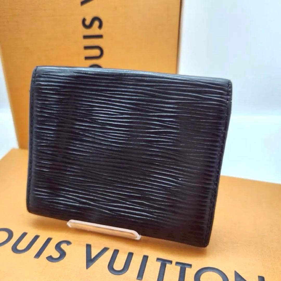 極美品 ルイヴィトン エピ ポルトモネ サーンプル 黒ケースM63412