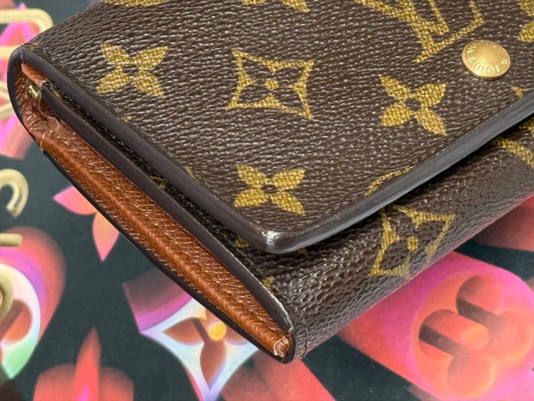 良品！ルイヴィトン　ポルトモネ・ビエ　トレゾール　L字形ファスナー二つ折り財布